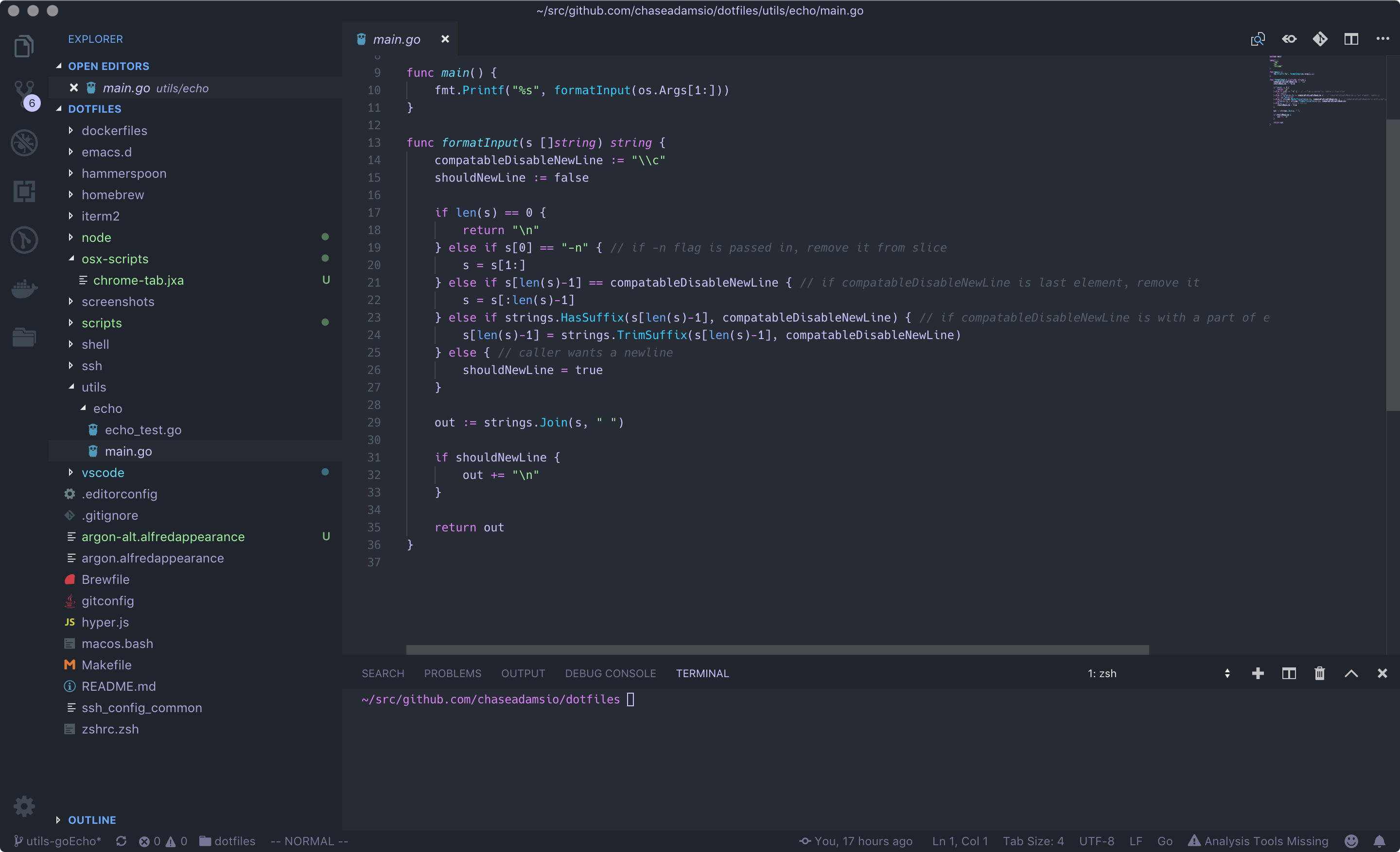 VS Code preview before adding settings for better screencasts and demos